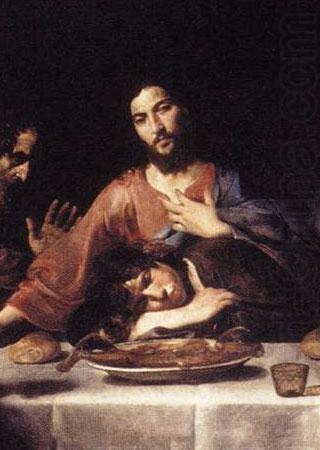 VALENTIN DE BOULOGNE St. John and Jesus at the Last Supper china oil painting image